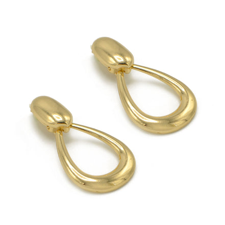God Teardrop Clip-On Earrings #SQ8642G