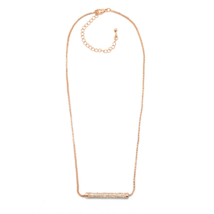 ROSE GOLD BAR NECKLACE# SQ20190132BRG (NC5)
