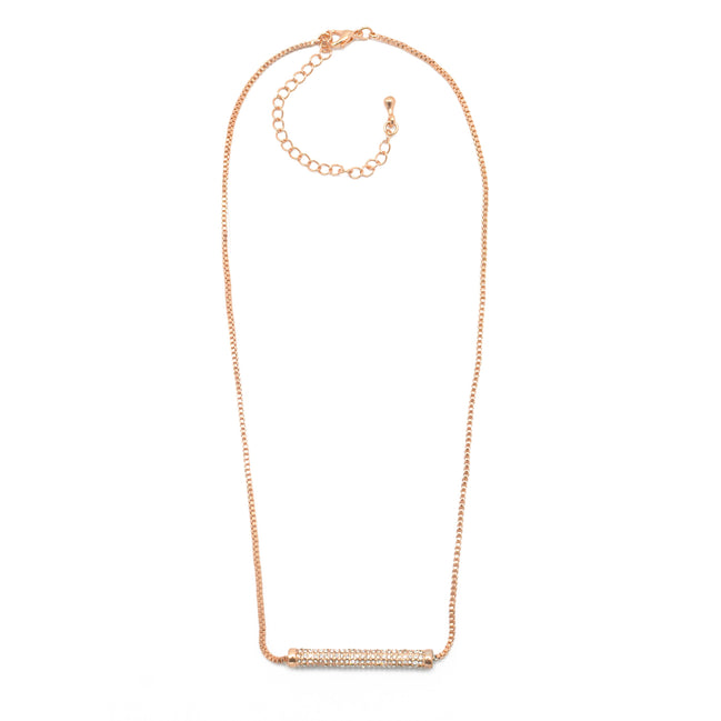 ROSE GOLD BAR NECKLACE# SQ20190132BRG (NC5)