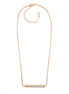 ROSE GOLD BAR NECKLACE# SQ20190132BRG (NC5)