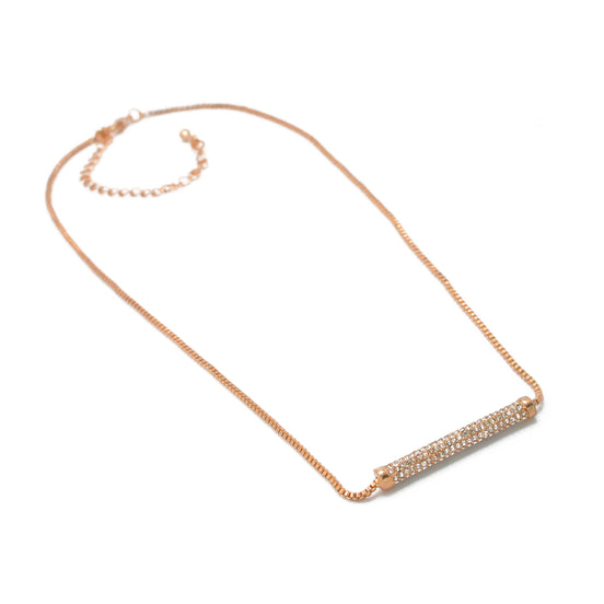 ROSE GOLD BAR NECKLACE# SQ20190132BRG (NC5)