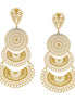 GOLD FILIGREE LIGHT WEIGHT EARRINGS#SQ20190135GLD (IC6/GF3/GE3)