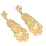 GOLD FILIGREE LIGHT WEIGHT EARRINGS#SQ20190135GLD (IC6/GF3/GE3)