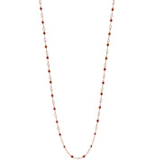 ROSE GOLD RED EVIL EYE CRYSTAL LONG NECKLACE #SQJGN031905 (AD6)
