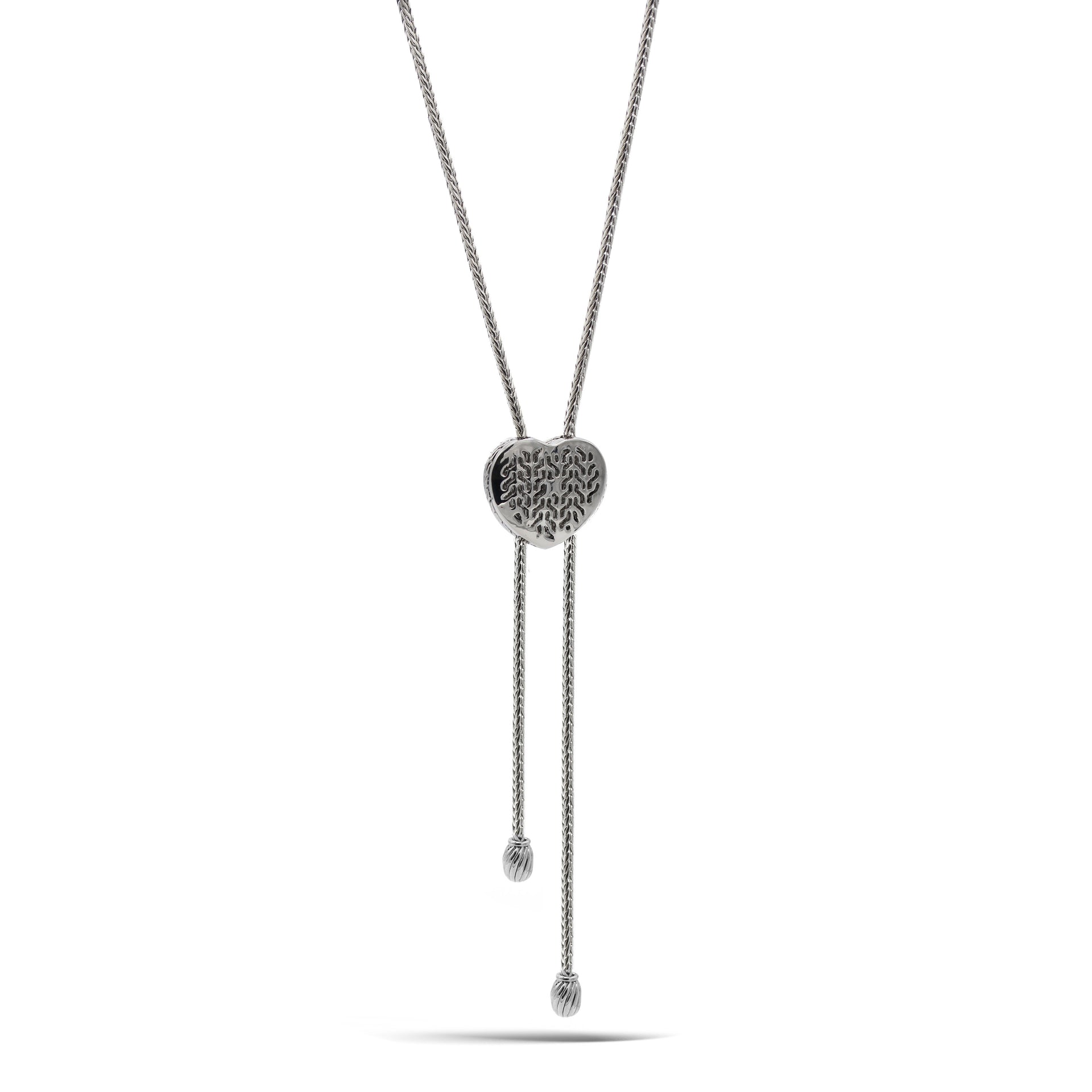 Adjustable Gold-Tone Heart Bolo Necklace – 30