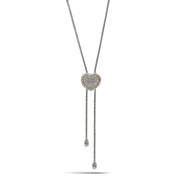 Adjustable Gold-Tone Heart Bolo Necklace – 30