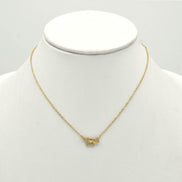 SILVER ELEPHANT SMALL CRYSTAL PENDANT NECKLACE #SQ260-060306S (NE13)