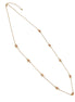 GOLD  RED EYE LONG NECKLACE #SQGN081226RD (MH17)