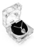 SILVER CRYSTAL HEART PENDANT NECKLACE WITH GIFT BOX #GLN1463S