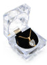 GOLD CRYSTAL HEART PENDANT NECKLACE WITH GIFT BOX #GLN1463G