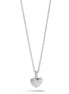 SILVER HEART SMALL PENDANT NECKLACE#SQXL0830007S (HF12)