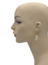 SILVER PEARL TASSEL EARRINGS #SQHX092006S(NC16)