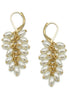 GOLD PEARL TASSEL EARRINGS #GOLDSQHX092006G(ND17)
