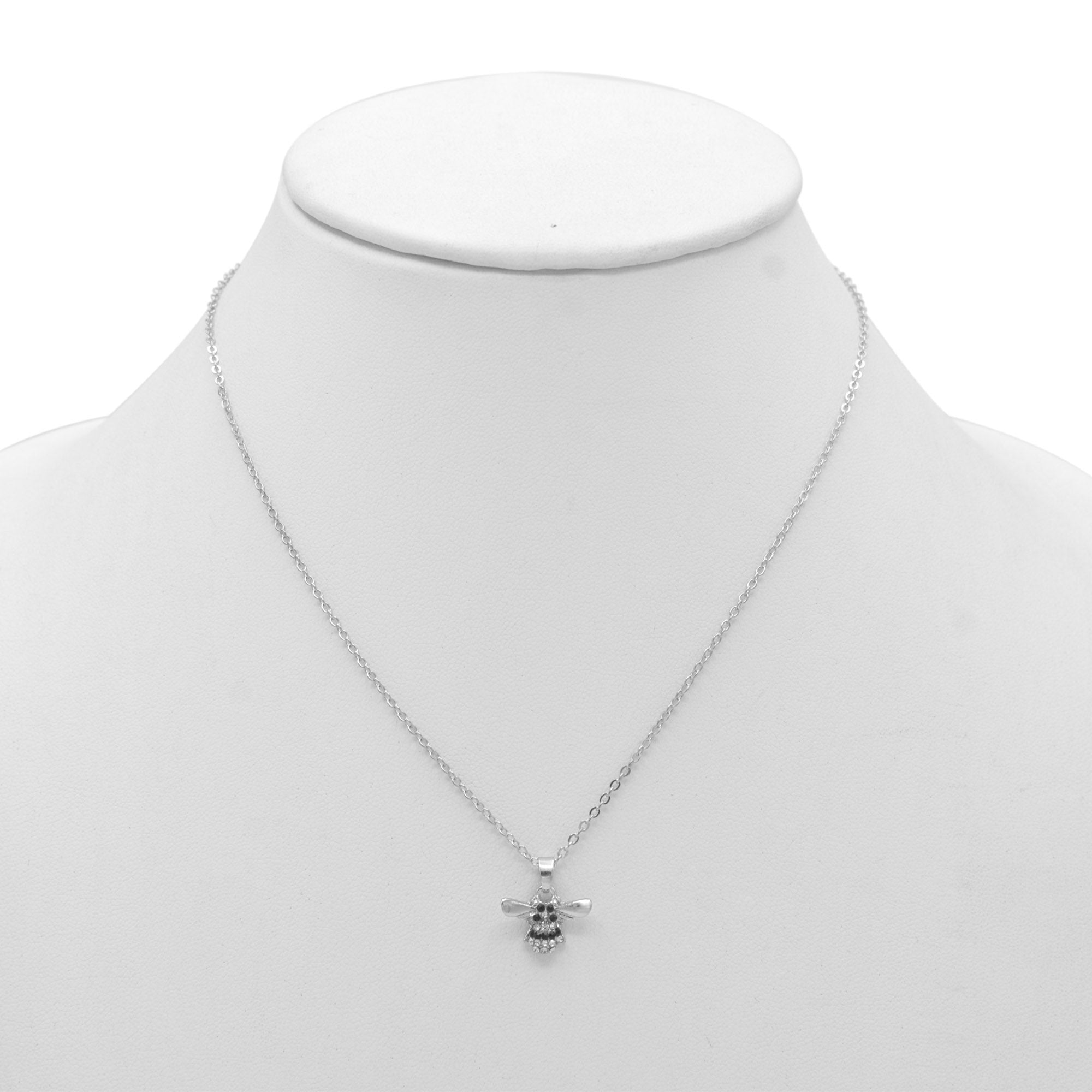 GOLD BEE PENDANT SHORT NECKLACE #SQXL-5163 (LH1)