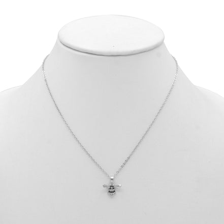 GOLD BEE PENDANT SHORT NECKLACE #SQXL-5163 (LH1)