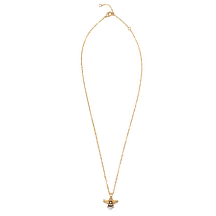 GOLD BEE PENDANT SHORT NECKLACE #SQXL-5163 (LH1)