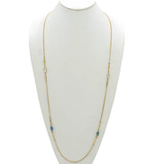 GOLD BLUE AND CLEAR MARQUES CRYSTAL 38