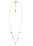 GOLD CRYSTAL CHAIN SHORT NECKLACE #N0820GCR (LG16)