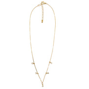 GOLD CRYSTAL DELICATE NECKLACE #N6003GRC (BF13)