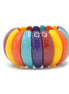 MULTI COLOR RESIN BEADS STRETCH BRACELET#FWNK-1907-20-A (AE7)
