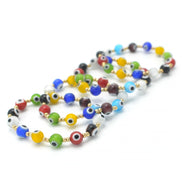 MULTICOLOR EVIL EYE STRTCH BRACELET SET # SQ321-110090