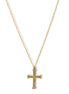 ✝️ Gold Crystal Cross Necklace (18" Chain, 1.5" Pendant)#SQXL191102G (RG22/MD10)