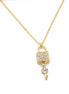 GOLD LOCK AND KEY NECKLACE #SQXL191101G (EH4)