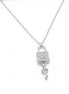 SILVER LOCK AND KEY NECKLACE #SQXL191101S (EH4)