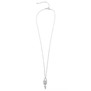 SILVER LOCK AND KEY NECKLACE #SQXL191101S (EH4)