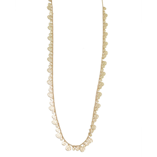 GOLD CHAIN LONG NECKLACE#SQGN20010913G (JA2)