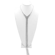 SILVER RHINESTONE MULTI LAYERED 48