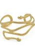 GOLD HALLOWEEN SNAKE UPPER ARM BAND CUFF BRACELET #HNB90460GD