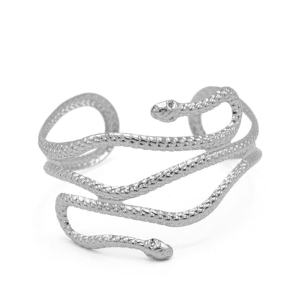 SILVER HALLOWEEN SNAKE ARM BAND CUFF #HNB90460SL