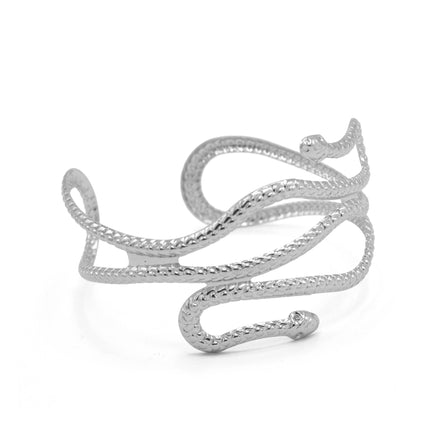 SILVER HALLOWEEN SNAKE ARM BAND CUFF #HNB90460SL