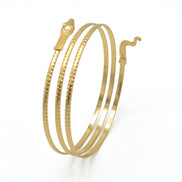 GOLD HALLOWEEN SNAKE UPPER  ARM BAND CUFF BRACELET #HNB90459GD