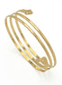 GOLD HALLOWEEN SNAKE UPPER  ARM BAND CUFF BRACELET #HNB90459GD