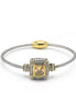 TWO-TONE CHAMPAGNE CRYSTAL CLASSIC CABLE BRACELET#93012BR-CHM(FF16/FA8)