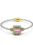 TWO-TONE ROSE CRYSTAL CLASSIC CABLE BRACELET#93012BR-ROSE(FB7)