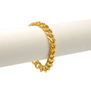 Gold Thick Curb Chain Bracelet 7.5