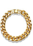 Gold Thick Curb Chain Bracelet 7.5"– Bold Statement Link Jewelry for Men & Women#HNB90465GD (XB15)