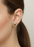 Two-Tone Knot Earrings – 0.5" Classic Studs#GFE6277-3