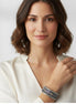2.8" Bohemian Silver Cuff Bracelet with Colorful Paisley Embroidery – Artisanal Tribal Style Open Bangle#FW-BCUFF2(PF3)