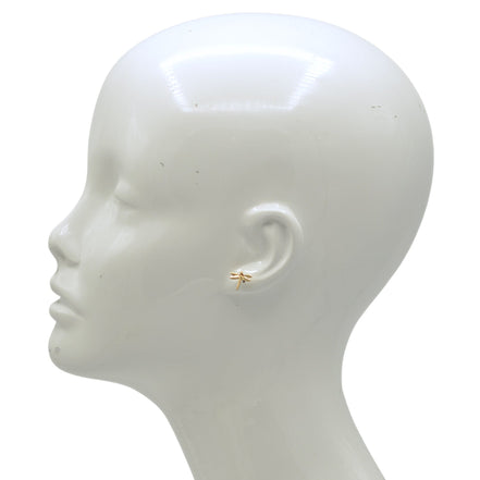 Delicate Gold Dragonfly Earrings 0.5"#SWKK-6095GLD (AF7/GE15/SF12)