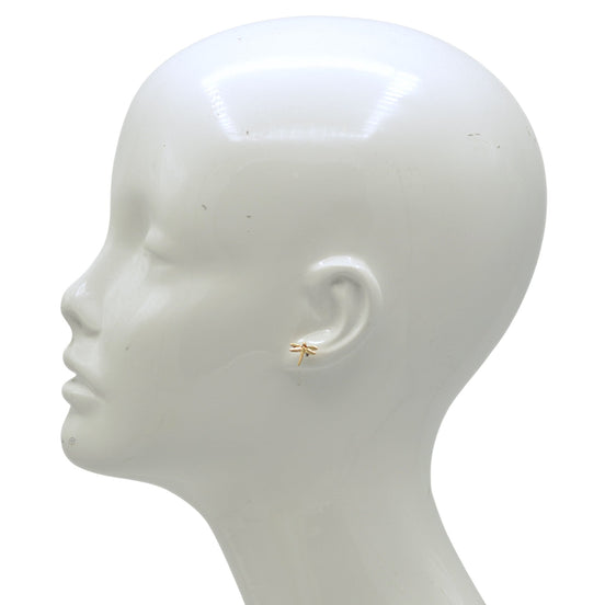 Delicate Gold Dragonfly Earrings 0.5"#SWKK-6095GLD (AF7/GE15/SF12)