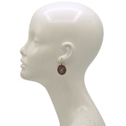 Boho Statement Earrings – Gold Dangle with Intricate Beadwork, 1.5 🎨 Color Options Available:💜 Purple & Gold 🔵 Blue & Olive 🟠 Orange & Brown #SE25049GD(NB16)