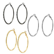 3-Piece Hoop Earrings Set – 2