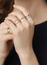 Metropolitan Muse: Mixed-Metal Stacking Ring Collection (Size 7) #GFR922 (Mod)