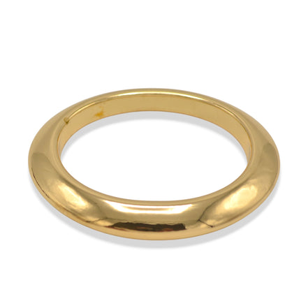 2.8" Oversized Bold High-Polish Dome Bangle Bracelet – Chunky Gold Tone Statement Oval Cuff – Modern Minimalist Jewelry#GFB1723-1 (S3 2025)