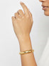 2.8" Oversized Bold High-Polish Dome Bangle Bracelet – Chunky Gold Tone Statement Oval Cuff – Modern Minimalist Jewelry#GFB1723-1 (S3 2025)