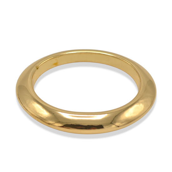 2.8" Oversized Bold High-Polish Dome Bangle Bracelet – Chunky Gold Tone Statement Oval Cuff – Modern Minimalist Jewelry#GFB1723-1 (S3 2025)